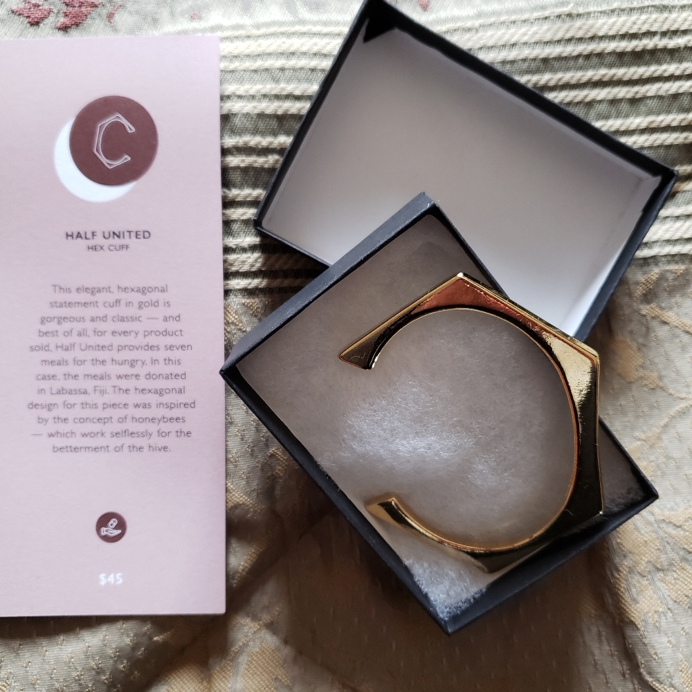 beautiful gold colour metal bracelet.